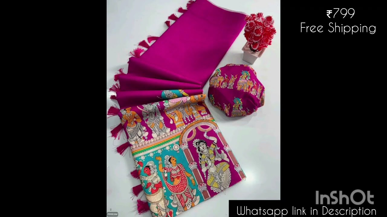 👑 MJ FASHION FLAIR 👑🌿🍁Handloom Tussar Silk Kalamkari Digital 🌿🍁Price ₹799/- Free Shipping🍁🌿