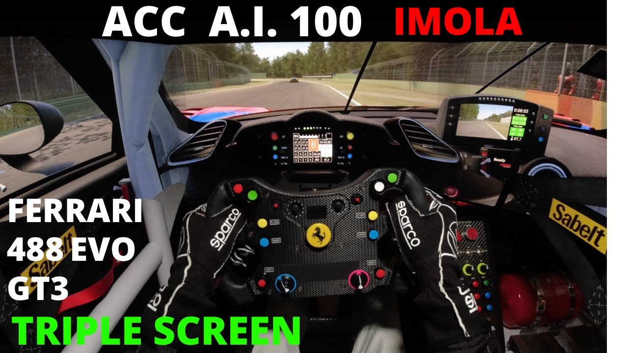 Assetto Corsa Competizione - Ferrari 488 EVO GT3 @ Imola | Onboard - Triple Screen - Fanatec - Sim