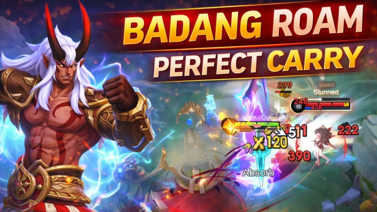 Как я вытащил всю команду, играя за Баданга в роли роумера — Mobile Legends