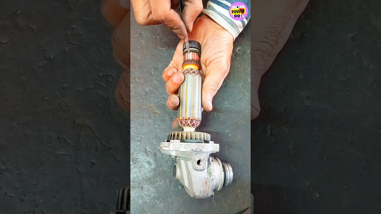 Angle Grinder sparking problem solution #Angle grinder#Sparking#power#tools#repair#Armature#shorts