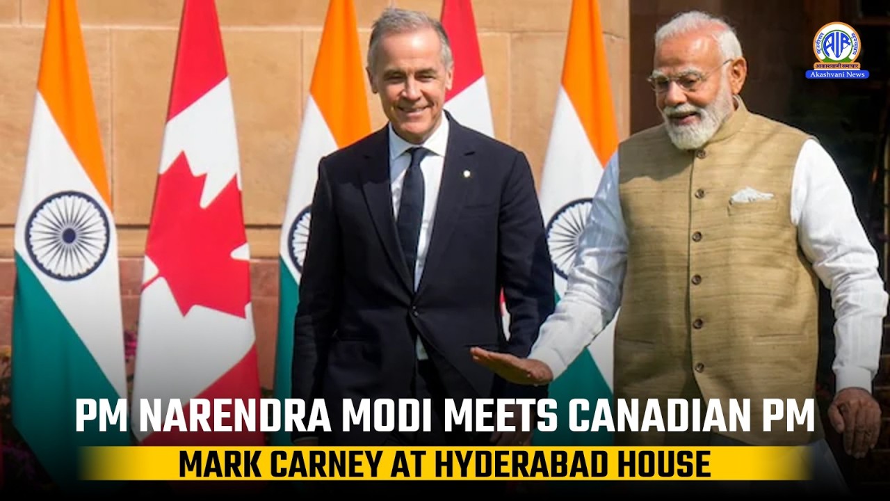 PM Narendra Modi Meets Canadian PM Mark Carney at Hyderabad House