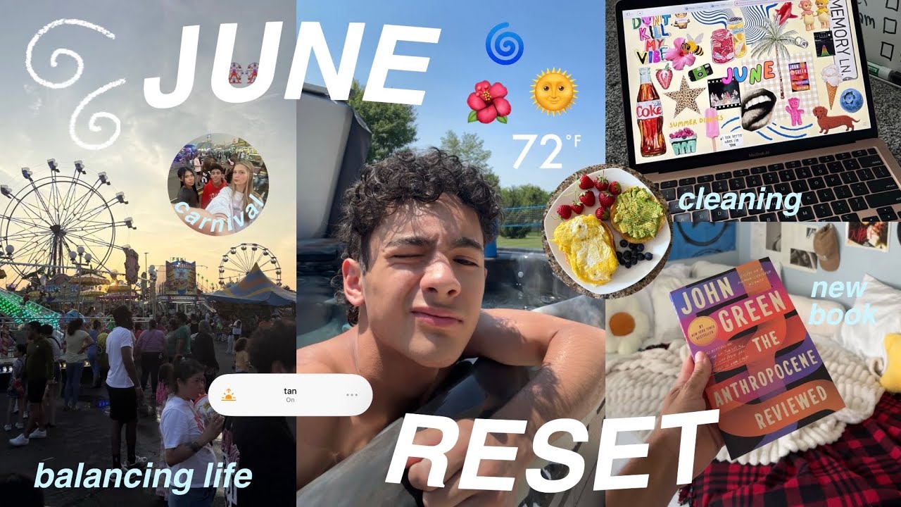JUNE RESET VLOG | balancing life, cleaning, + tanning | summer diaries ep. 3