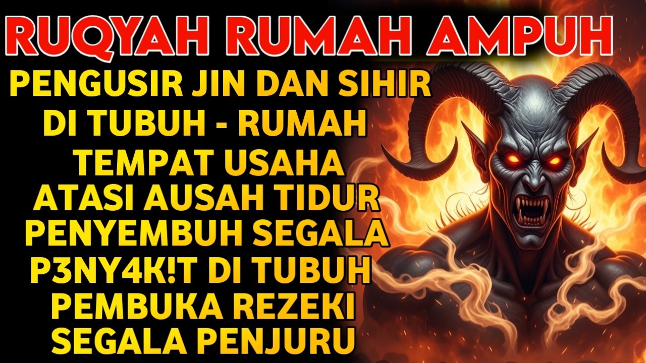 RUQYAH RUMAH PENGUSIR JIN, SETAN & SIHIR DI RUMAH & TUBUH, PENENANG HATI & FIKIRAN | RUQYAH MUSTAJAB