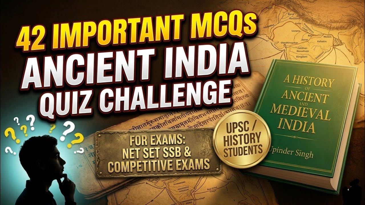 Ancient India MCQ Practice | Upinder Singh Book | 42 #question #history  #hindi #videos#ancientindia