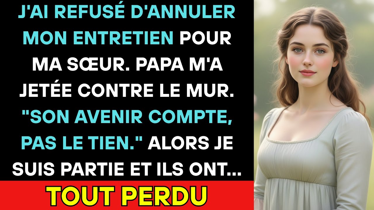 J'ai Refusé D'annuler Mon Entretien Juste Pour Conduire Ma Sœur Au Centre Commercial. Papa M'a Jetée