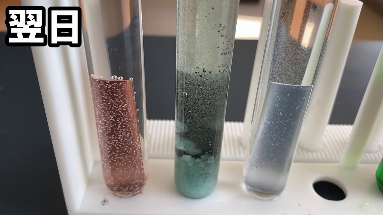 【化学基礎/科学と人間生活】銅(Cu)鉄(Fe)アルミニウム(Al)と希硫酸・希硝酸・水酸化ナトリウム水溶液の反応を調べてみた。