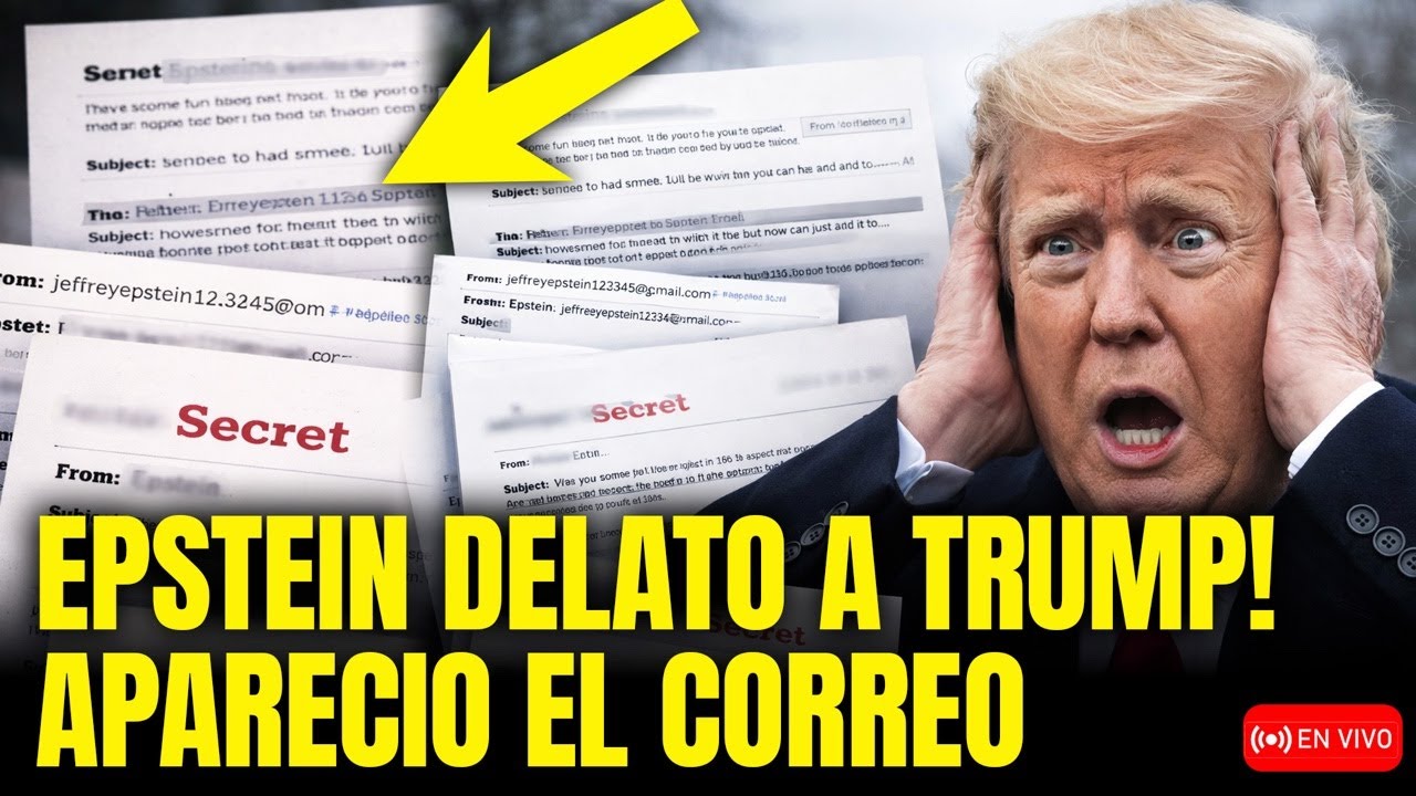 🚨 TRUMP YA NO PUEDE NEGARLO! AL FIN aparece EMAIL de EPSTEIN que lo CONDENA