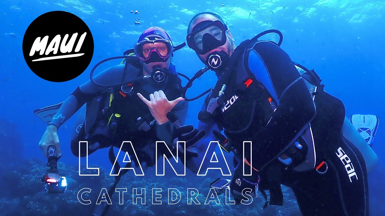 Lanai Cathedrals with Maui Diamond: Scuba Dive in LAVA TUBES!