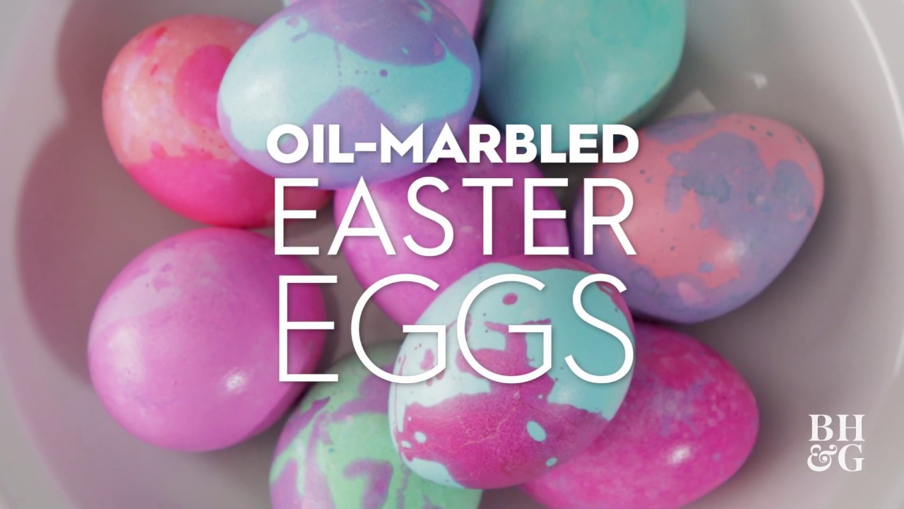 Oil-Marbled Easter Eggs | Made By Me - Crafts | Better Homes & Gardens