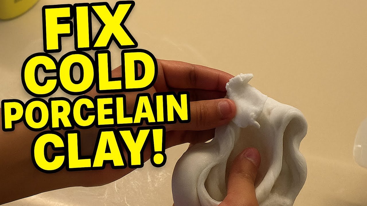 How to Fix Overcooked Cold Porcelain Clay | Easy Clay Repair Tips
