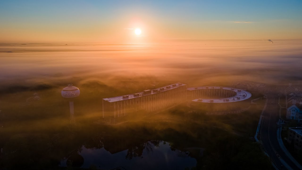 Aerial Dreamscape: Tour Rowan's Campus Like Never Before 🌅