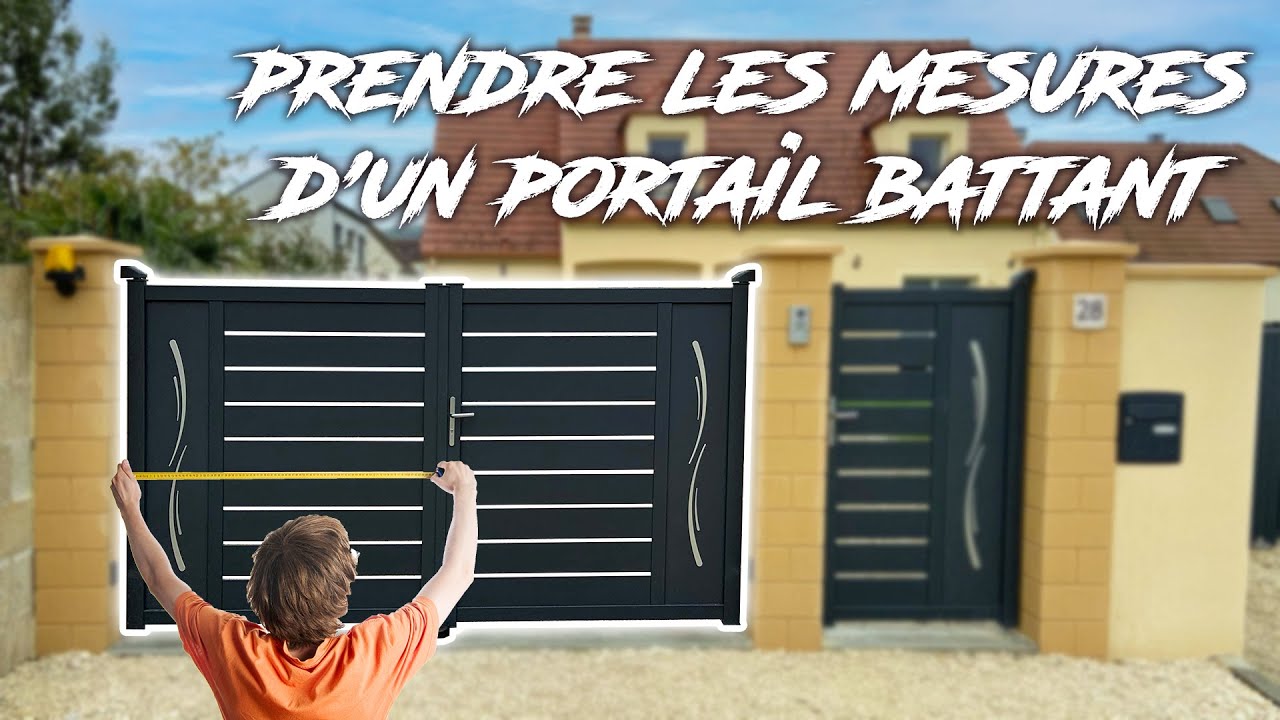 [TUTO] COMMENT PRENDRE LES MESURES POUR L'INSTALLATION D'UN PORTAIL BATTANT JARDIMAT