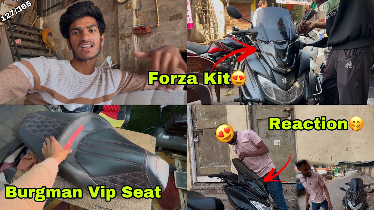 Finally Burgman Me Forza Kit Lagwa diya❤️