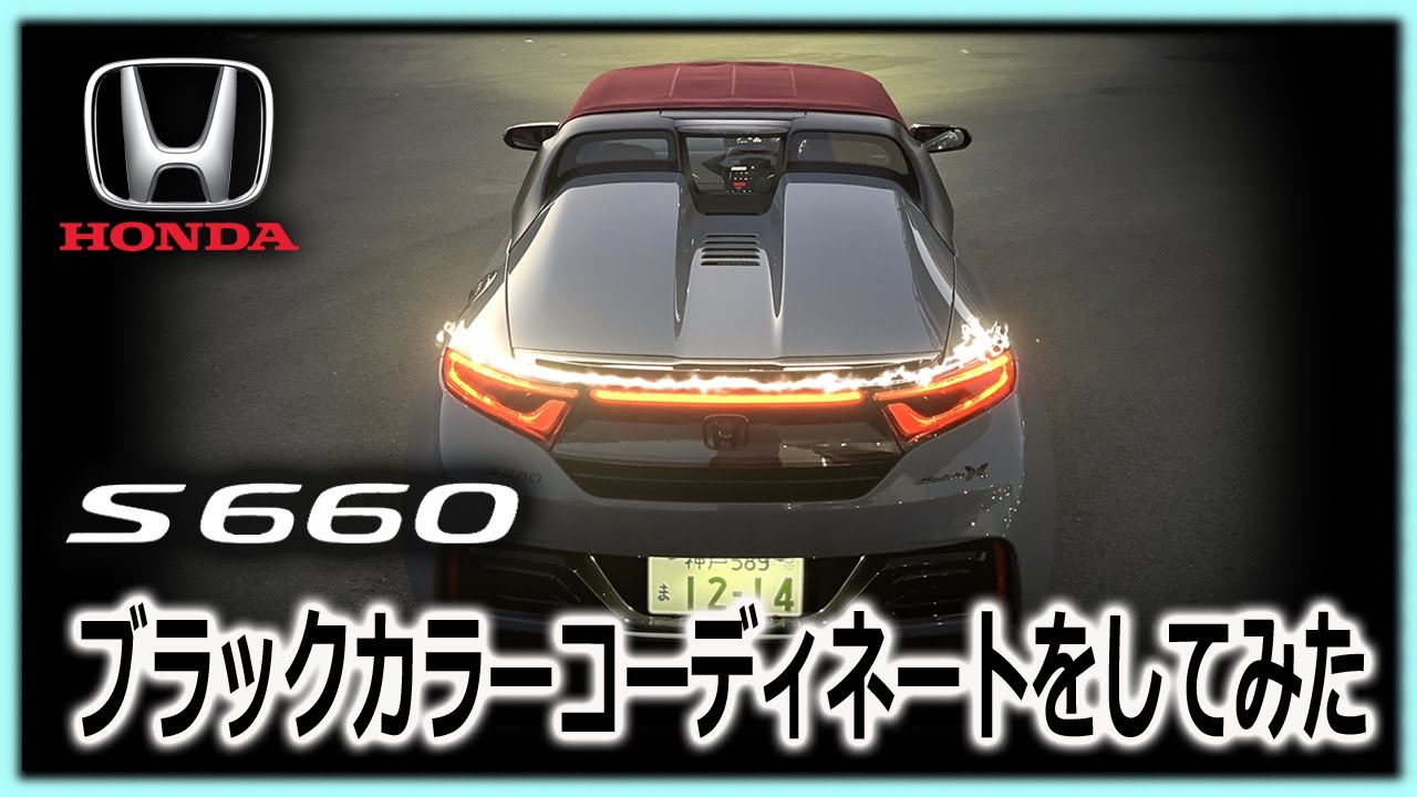 【S660】ブラックカラーコーディネートカスタム (モデューロX バージョンZ DIY チューニング)