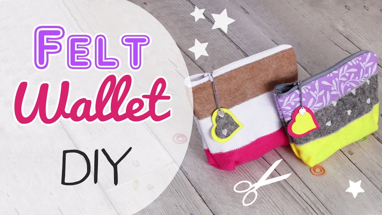 DIY Felt Wallet - Astuccio in Feltro fai da te