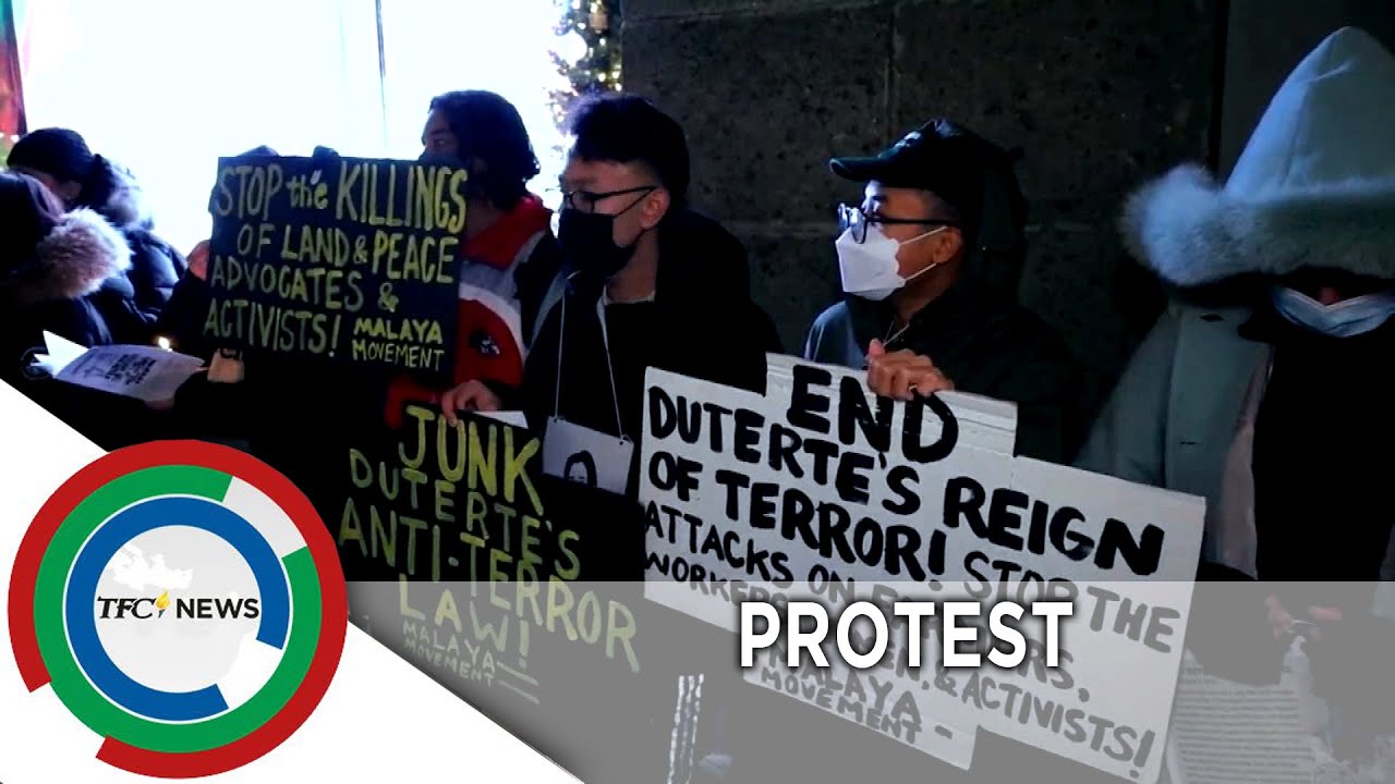 Fil-Am activists protest Biden&rsquo;s invitation to Duterte to join democracy summit | TFC News USA
