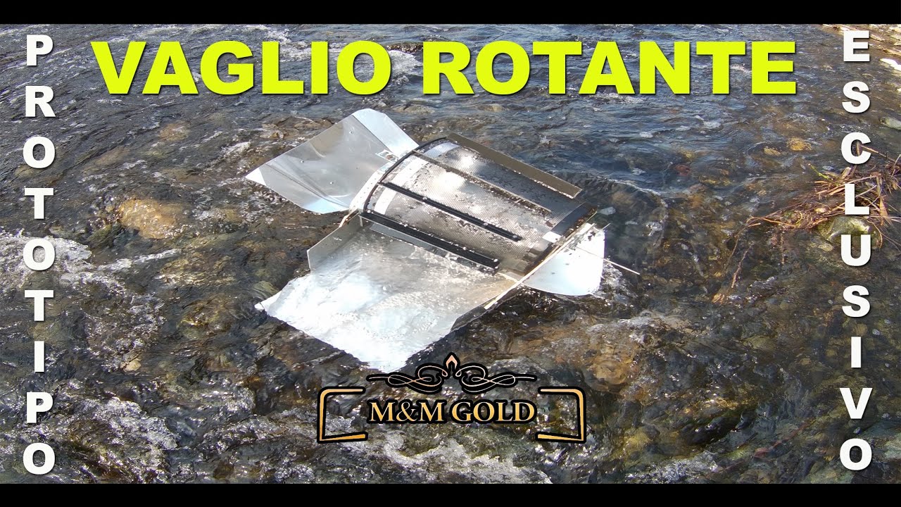 PROTOTIPO MMG1 Vaglio Rotante A Corrente Fluviale / Prototype Rotating Screen For Gold