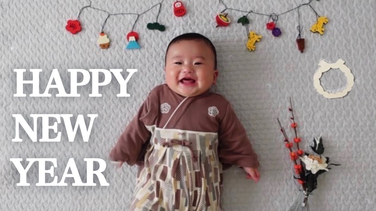 【謹賀新年】初めての年越しは鼻水ずびずびだった生後6ヶ月の赤ちゃん【手動鼻吸い器】【ちぼじ】HAPPY NEW YEAR!