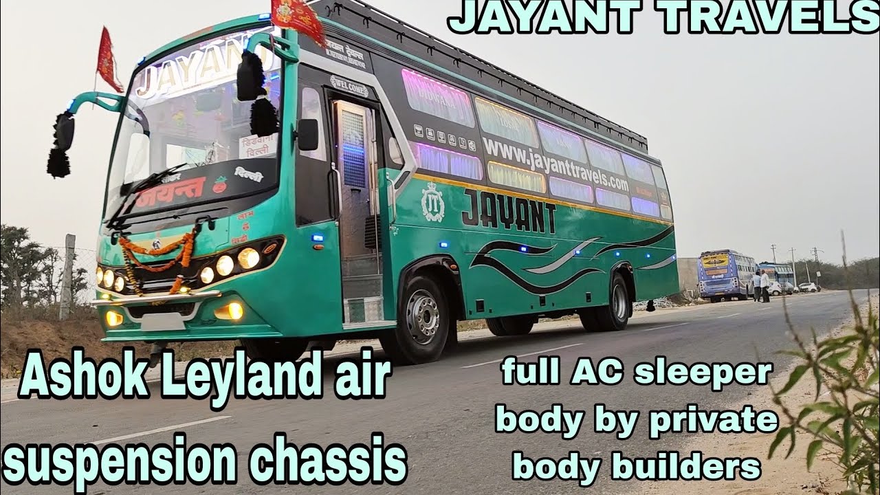 ashok leyland sleeper bus 2012 bus chassis, full AC built by private body builders,air suspension