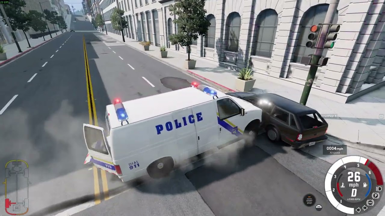 beamng police chase 🤯