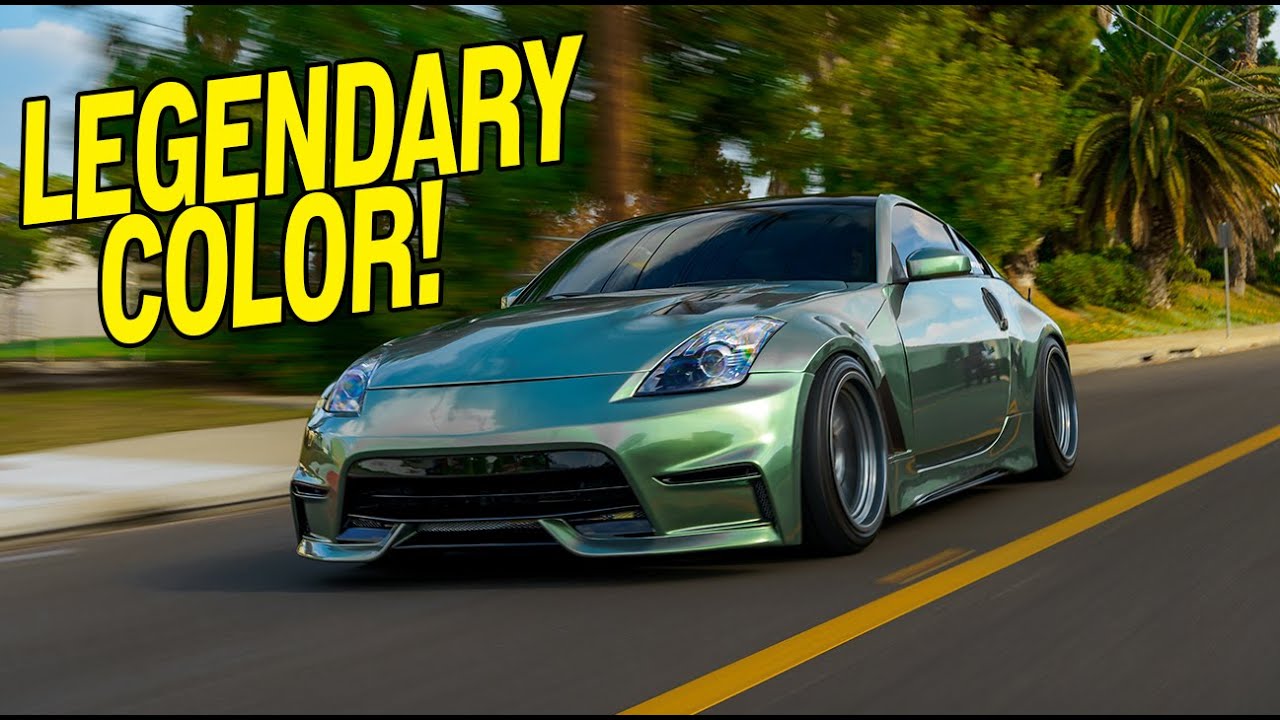 R34 GT-R inspired Millennium Jade Wrap on a 350z!