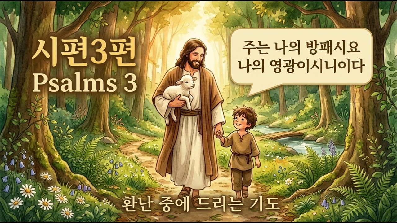 시편 3편 | 주는 나의 방패시요 나의 영광이시니이다 | 환난 중에 드리는 기도