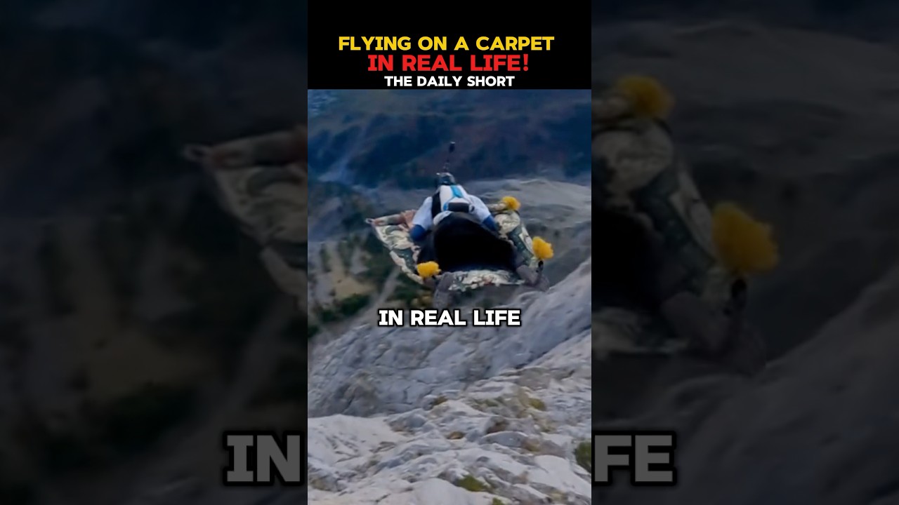 Real life Aladdin on a Flying Carpet?! (via: Alladin Skylab/TT)