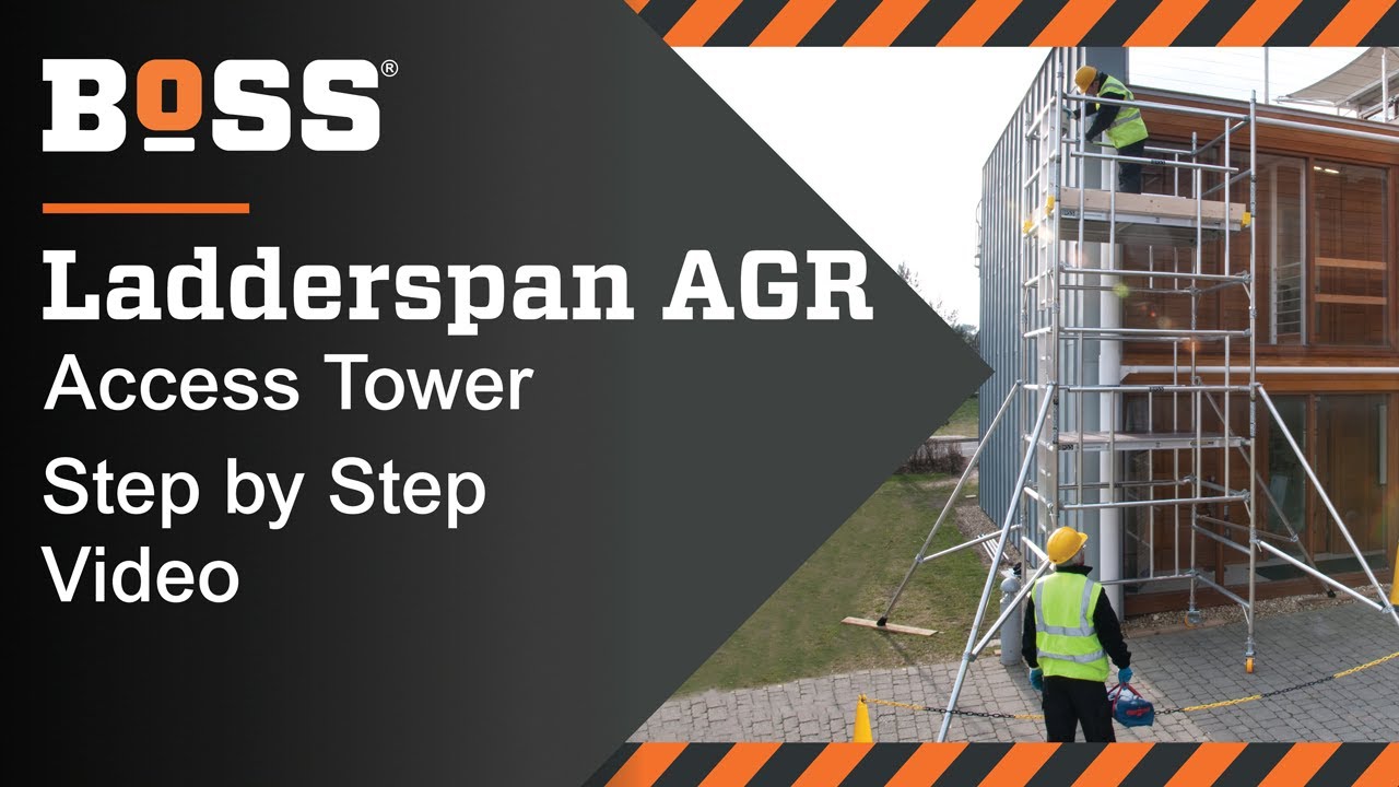 Setting up a BoSS Ladderspan AGR Mobile Access Tower