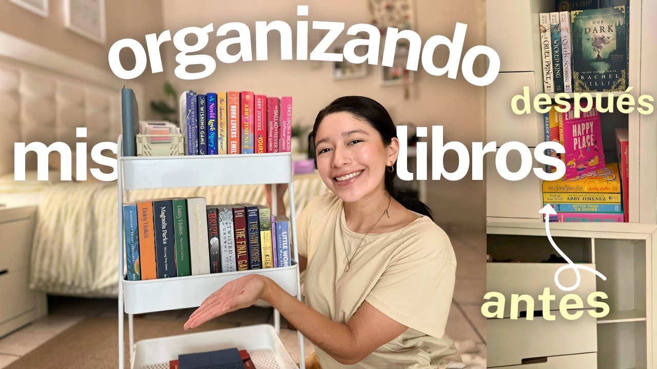 organizando mis libreros + armando mi carrito de libros (tbr cart) 📖🍒📚