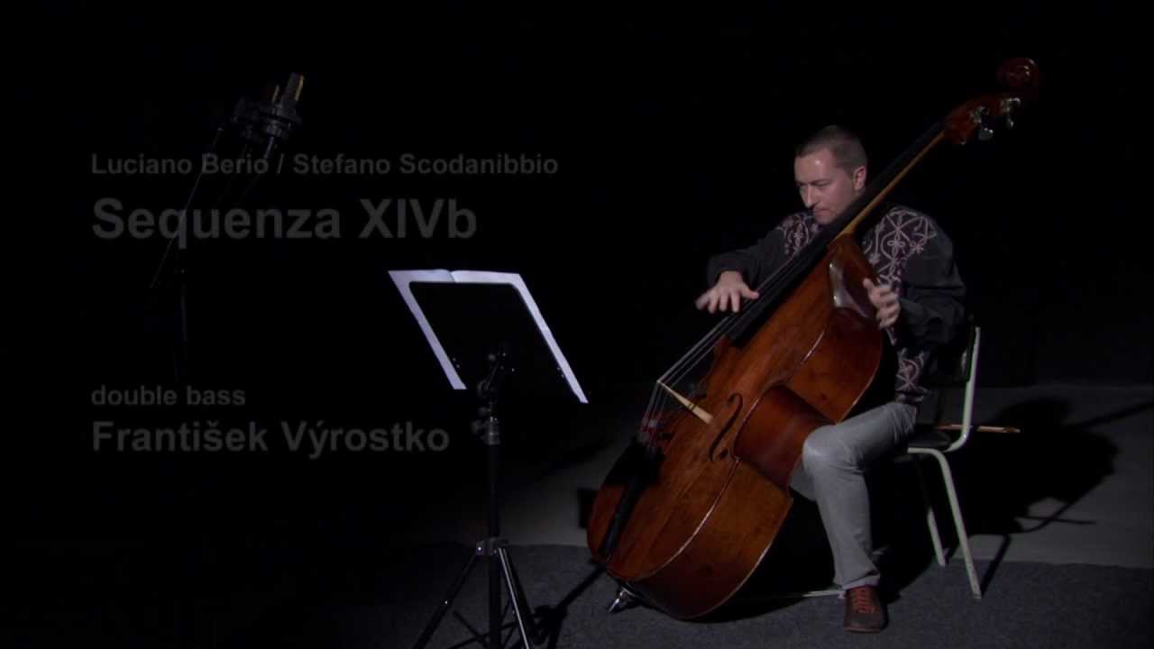 Berio/Scodanibbio-Sequenza XIVb for double bass-Frantisek Vyrostko