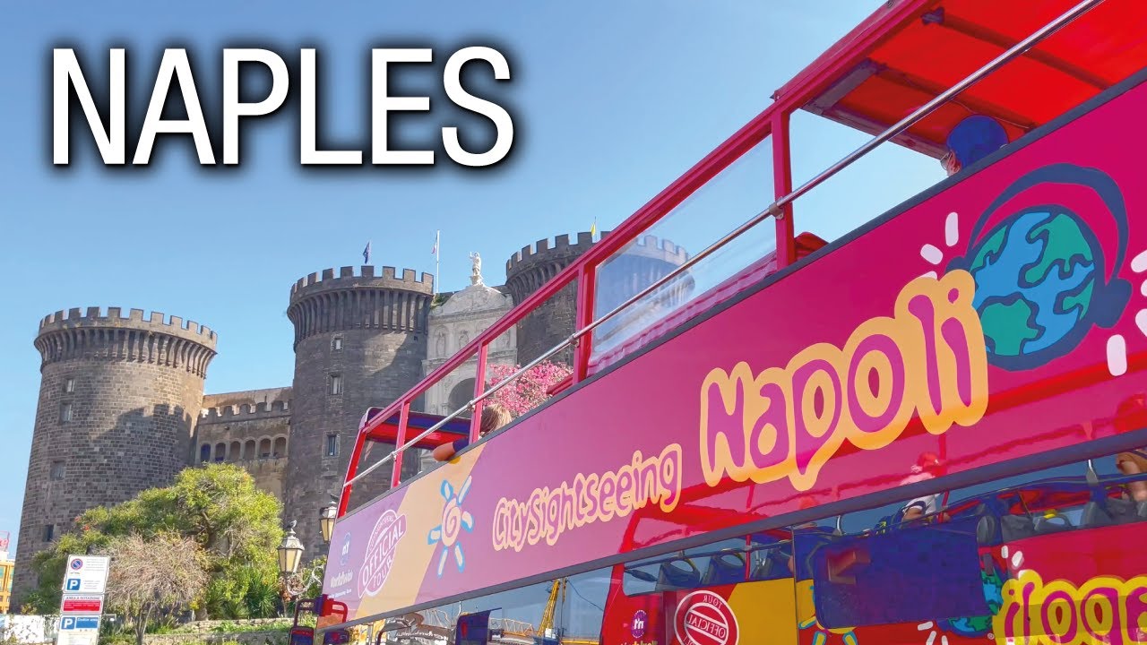 Naples, Italy 🇮🇹 CitySightseeing Bus Tour | 4K UHD