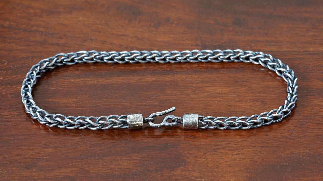 Making Foxtail Bracelet in Silver