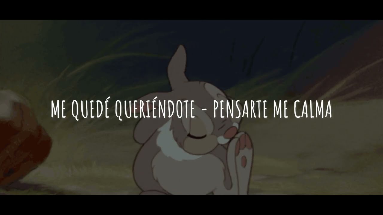 Me Quedé Queriéndote - Pensarte me Calma (video lyric oficial)