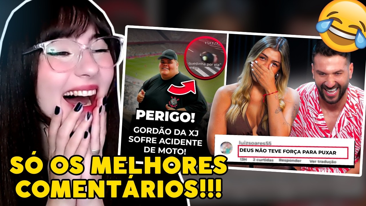 TENTE N&Atilde;O RIR COM OS MELHORES COMENTARIOS DA INTERNET - C&aacute;tia React