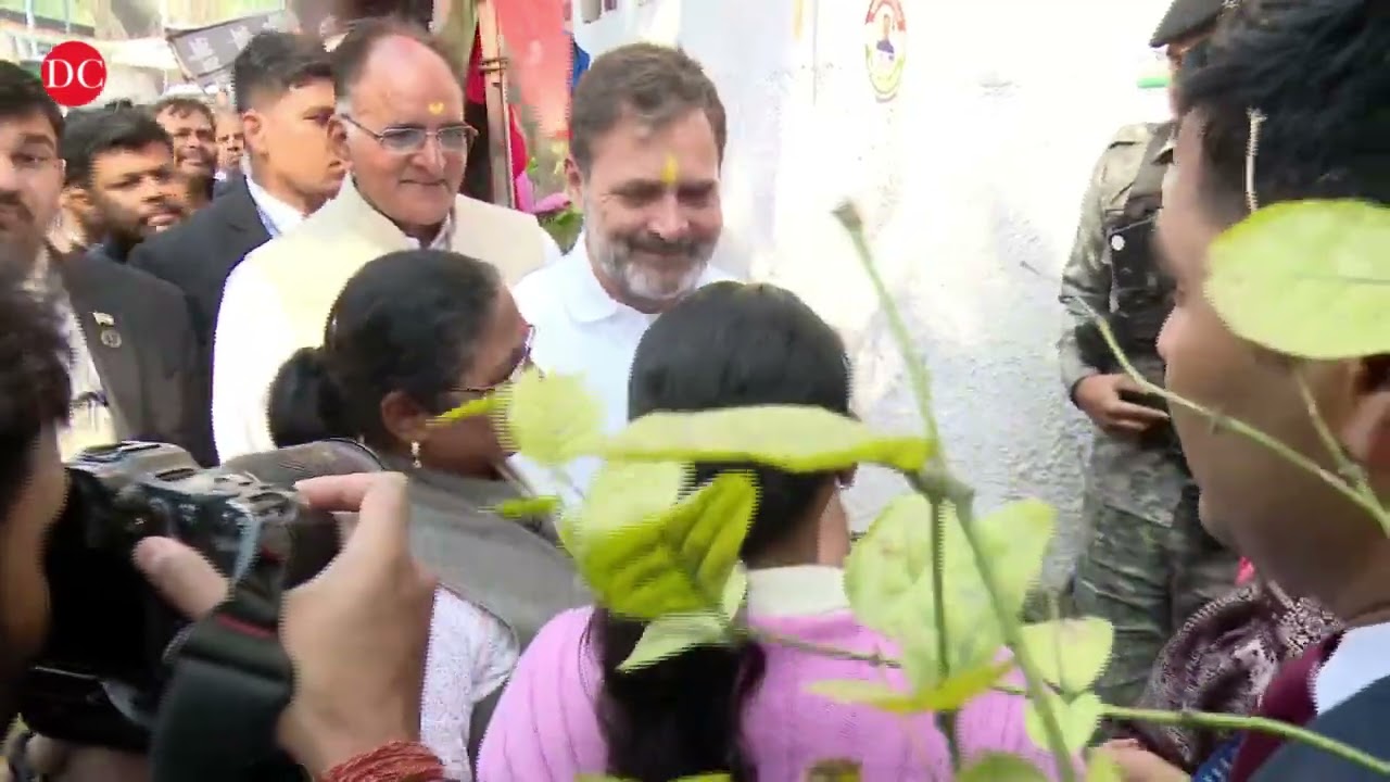 Rahul Gandhi visits Harijan Basti in Delhi