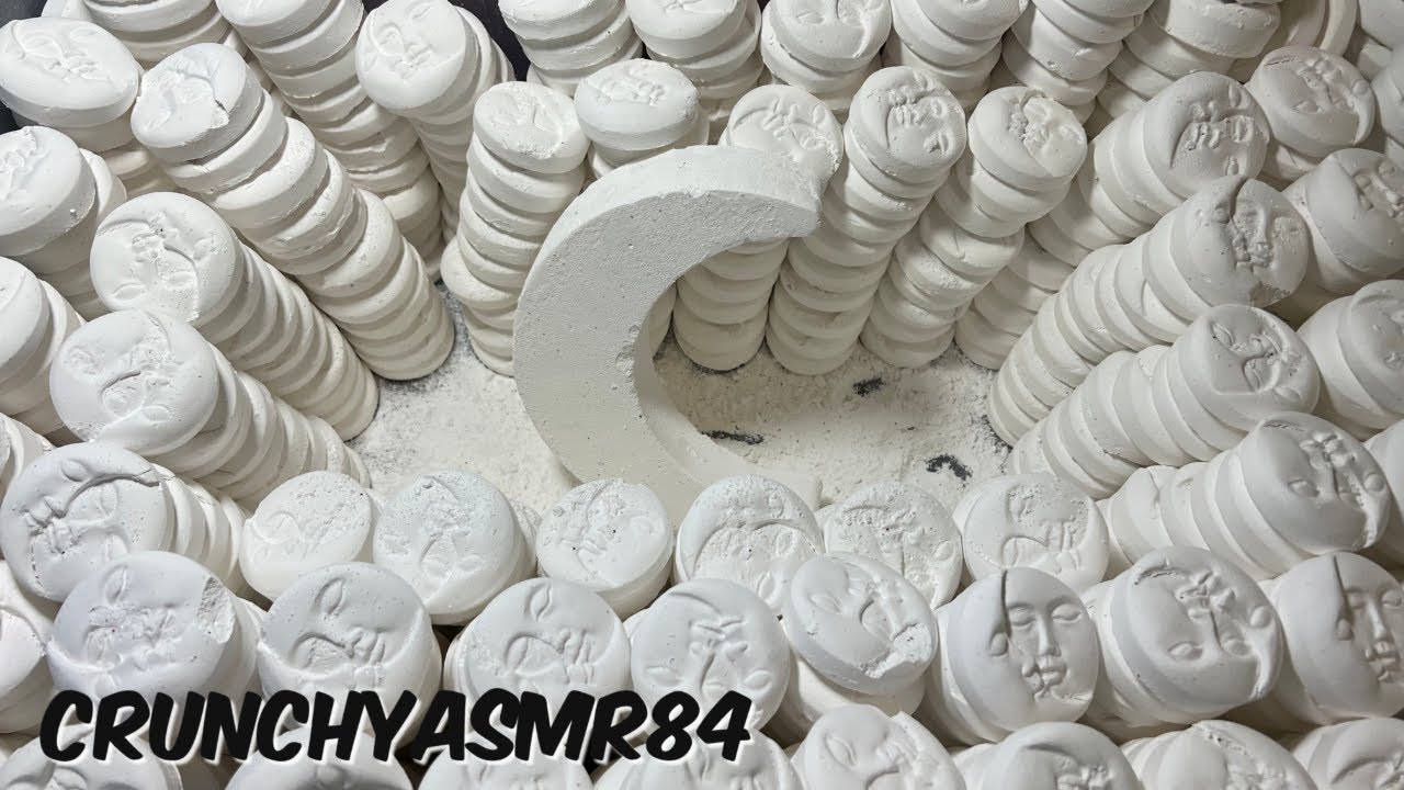 700 Gym Chalk Moons | Oddly Satisfying | ASMR | Sleep Aid