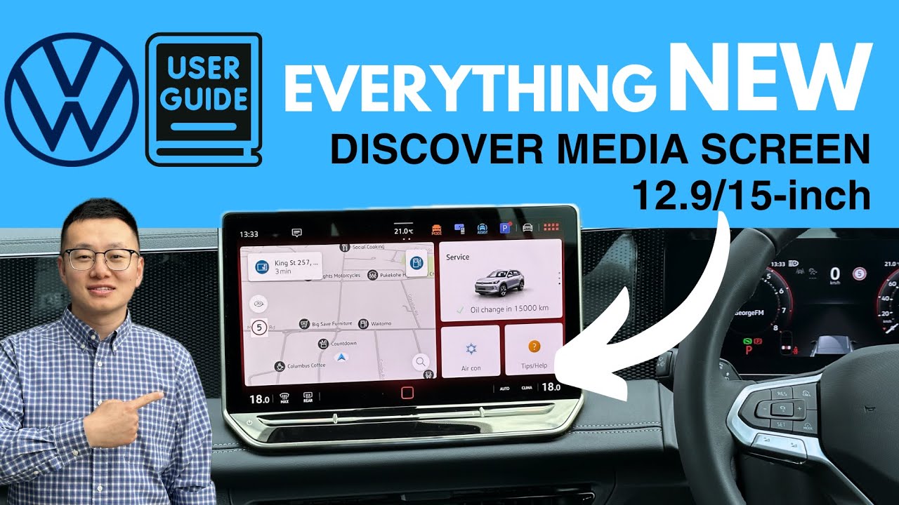 VW Tutorial - NEW Discover Media Screen - New Volkswagen Tiguan & Golf MK8.5 - 12.9 or 15-inch