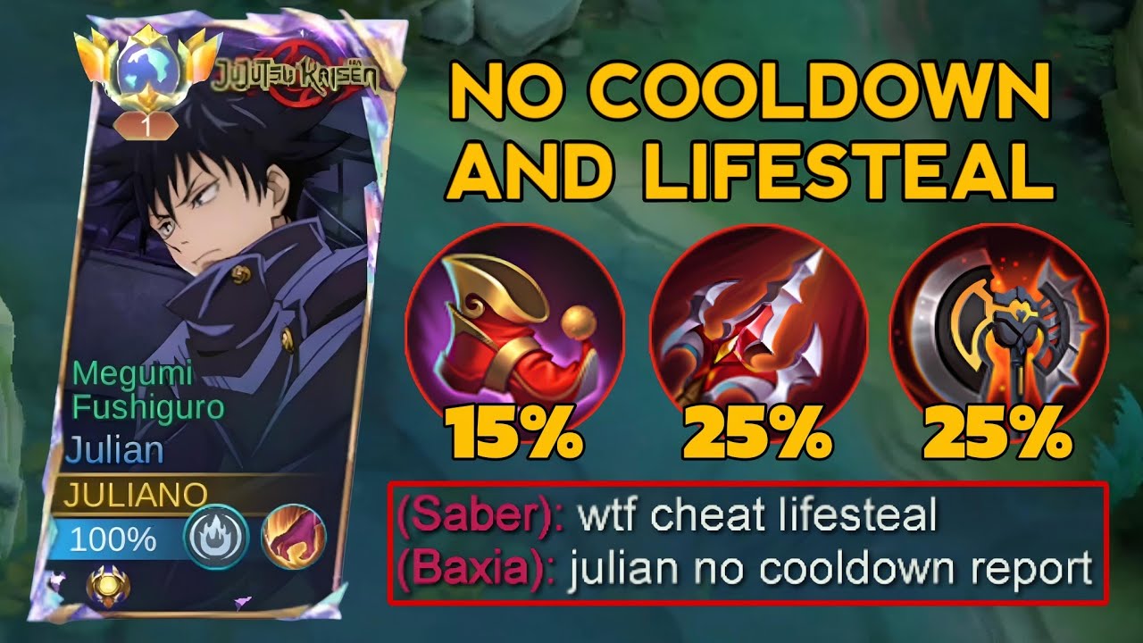 NEW JULIAN BUILD WITH NO COOLDOWN AND WITH LIFESTEAL | THE BUILD IS VERY DIFFICULT (try this)