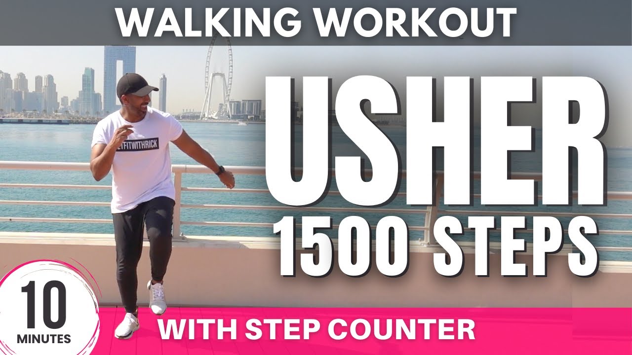 Usher Walking Workout | 10 minute | Fun Indoor Walking Workout