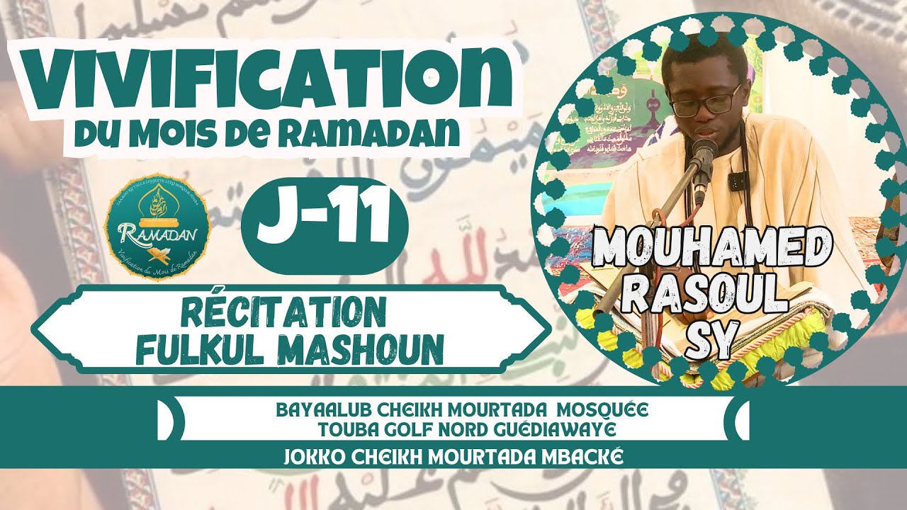 FULKUL MASH’HOUN ( J -11) MOUHAMED RASOUL SY