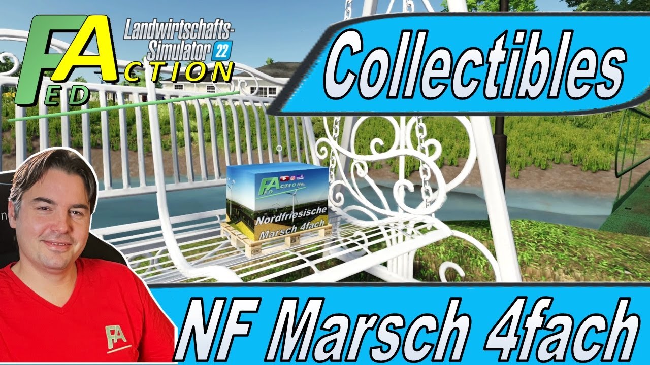 LS22 NF Marsch 4fach Mod Map alle Sammlerstücke Paletten Lösung um alle Collectables zu finden