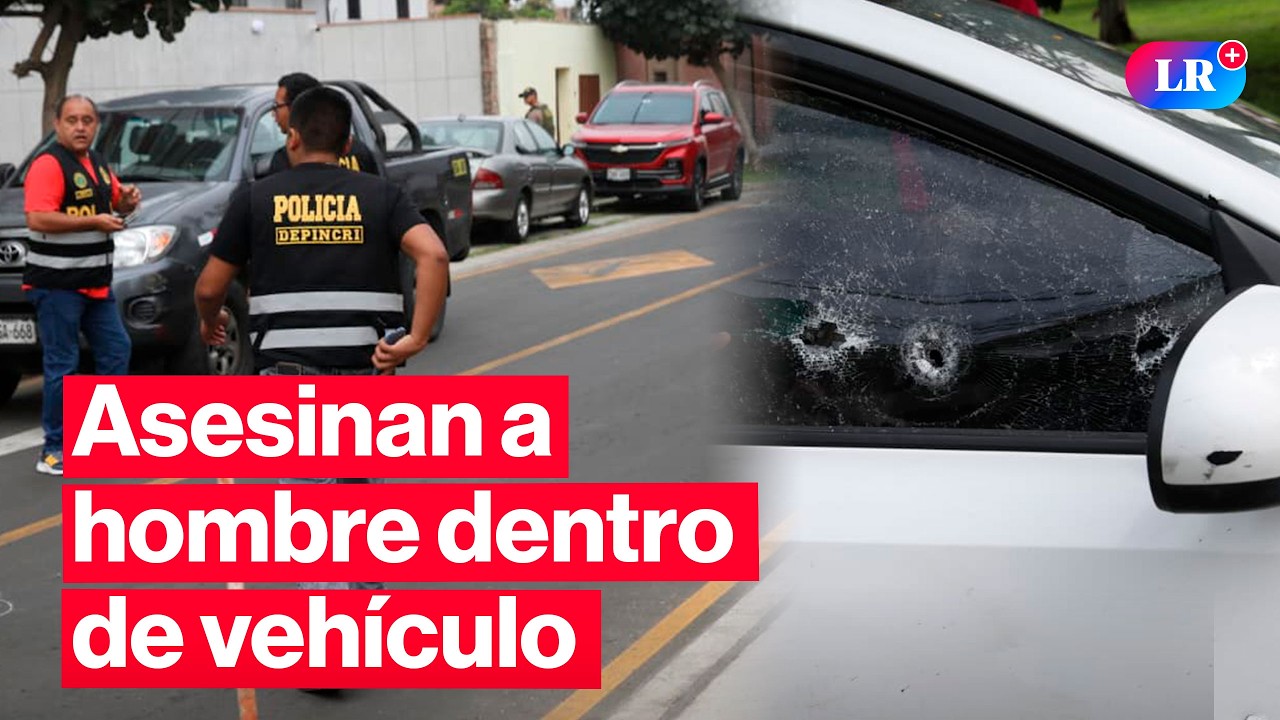 🔴Cámaras captan ataque a balazos contra vehículo en San Miguel: un hombre murió | #EnVivoLR