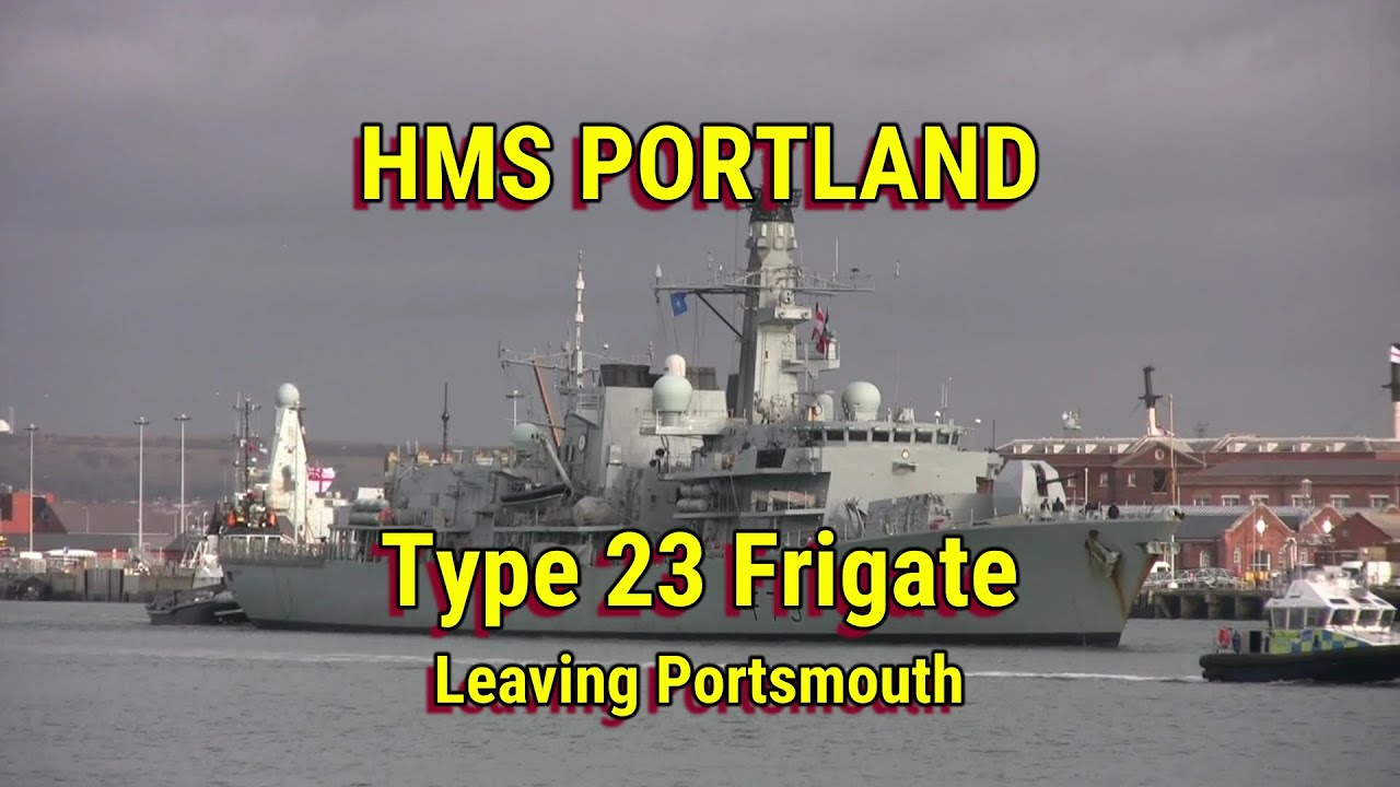 HMS Portland Leaving Portsmouth, 48 hours before water contamination, February 2023