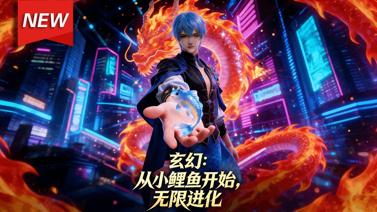 MULTISUB📢新番上线《玄幻：从小鲤鱼开始，无限进化》第1~66集丨开局一条废鱼，升级全靠吞！凌风穿成人鱼族最底层的男鱼，激活吞噬系统，吃妖兽觉醒鲲鹏，吃灵珠进化太古龙鲲！#漫剧 #破晓动漫社