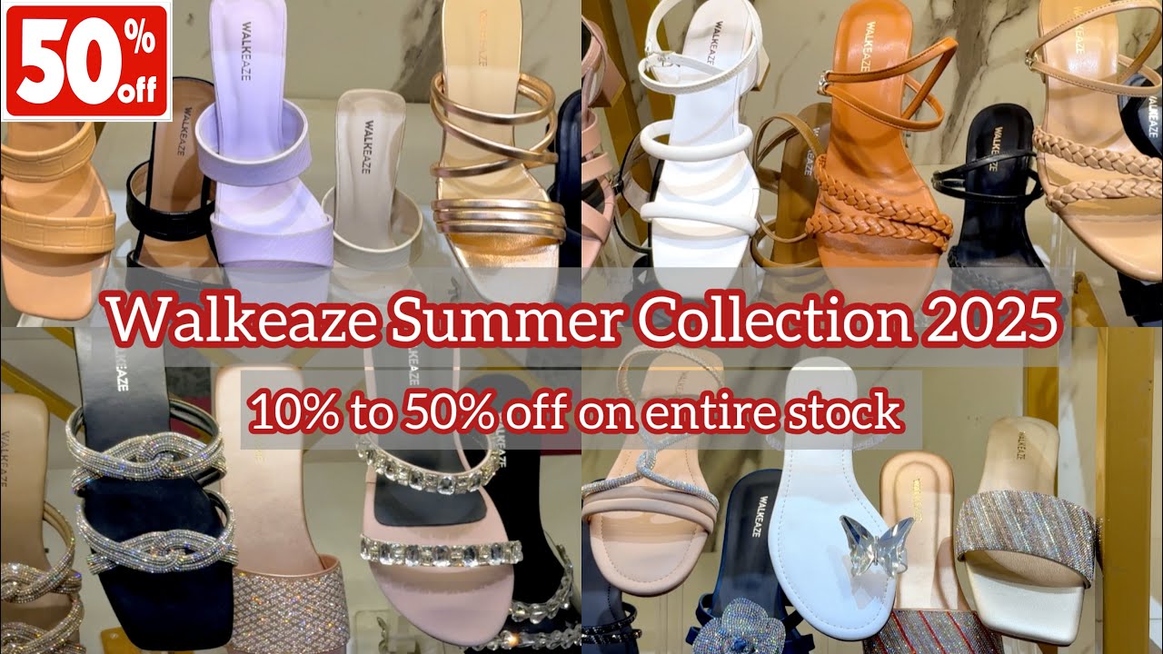 Walkeaze Summer New Collection 2025 || Walkeaze Flat 50% off Sale on entire stock | Shoes Collection