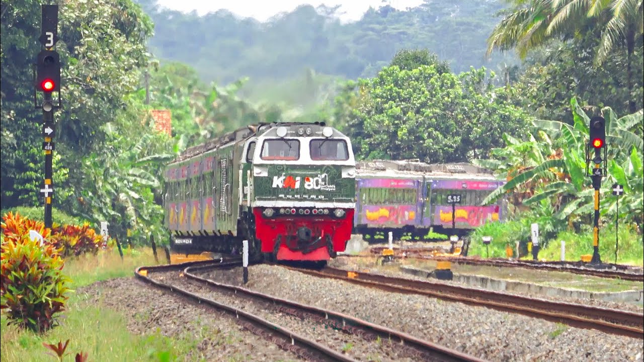 KERETA API PANJANG‼️ MENEMUKAN 20 KERETA API DAN LANGSIRAN KLB BALAS DI STASIUN