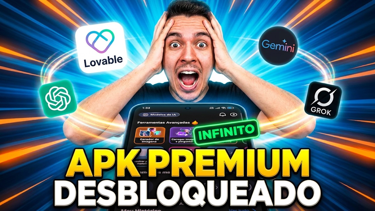 Como Baixar o APK PREMIUM do ChatGPT (Acesso ilimitado as melhores inteligências artificiais) 2026