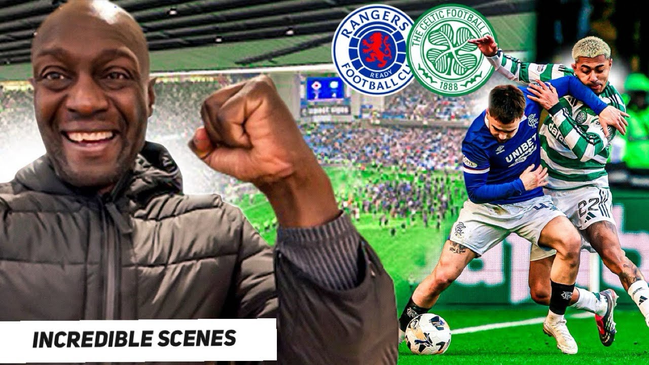 CRAZY SCENES PITCH INVASION & RIOTS😡My FIRST Old Firm DERBY!! ⚽️😎