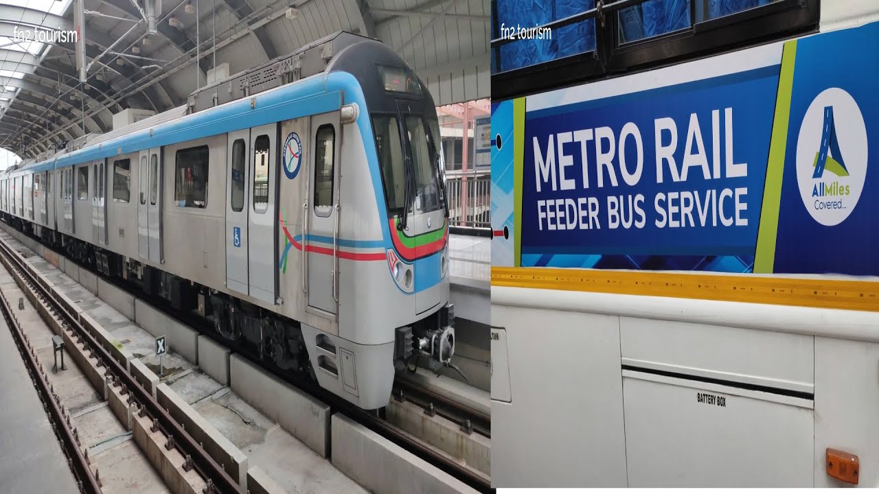 METRO TRAIN HYDERABAD !! LAUNCHING METRO RAIL FEEDER BUS SERVICE !!