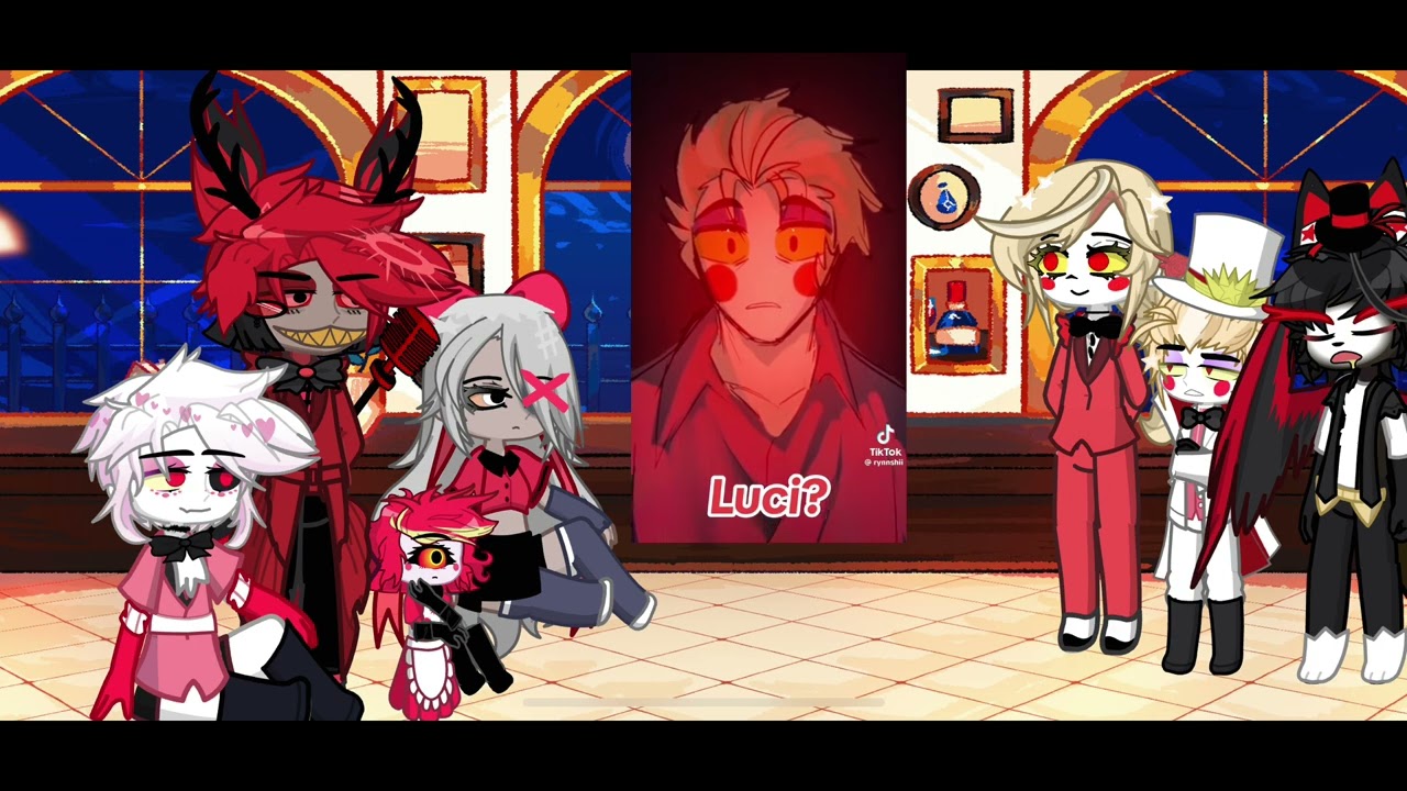 Hazbin hotel react to Radioapple and Alastor angst ((Hazbin hotel)) ((Gacha life 2))